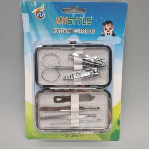 Glossy Nail Clipper SET 7 pcs Personal Care Travel Set with Case(12/box)