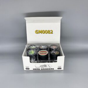 4 Layer Alloy Spice Herb Grinders w Scraper (12 in a Diplay box)