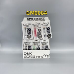 Glass Pipes w 5 Silver Screens SET (24 in Display box)