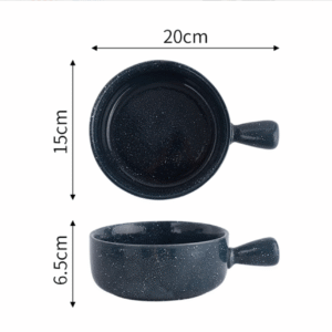 Galaxy bowl with handle(no lid) 20*15*6.5cm