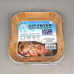 50 pcs of 8L Square Air Fryer Paper 20*45cm (60 in a carton)