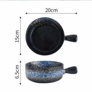 Starry bowl with handle(no lid) 20*15*6.5cm