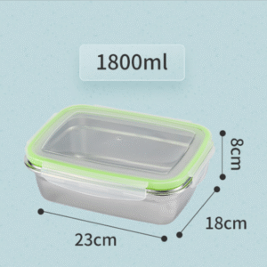 1800ML 304 Stainless Steel Storage Container