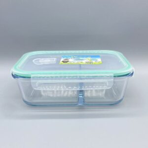 1520ml Split Rectangular heat-resistant glass food storage, partition