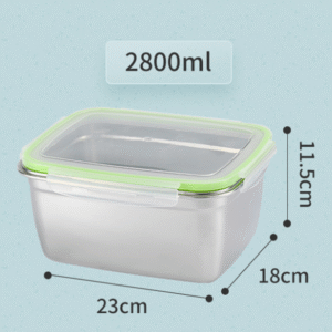 2800ML 304 Stainless Steel Storage Container